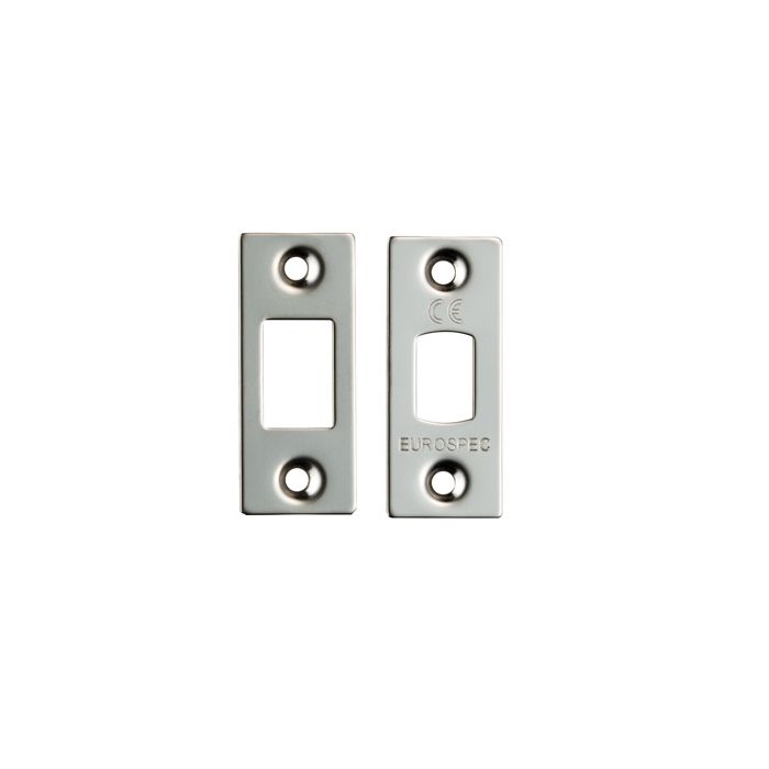 Eurospec FSF5010BSS Forend Strike & Fixing Pack To Suit Heavy Duty Tubular Deadbolt Bright Stainless Steel