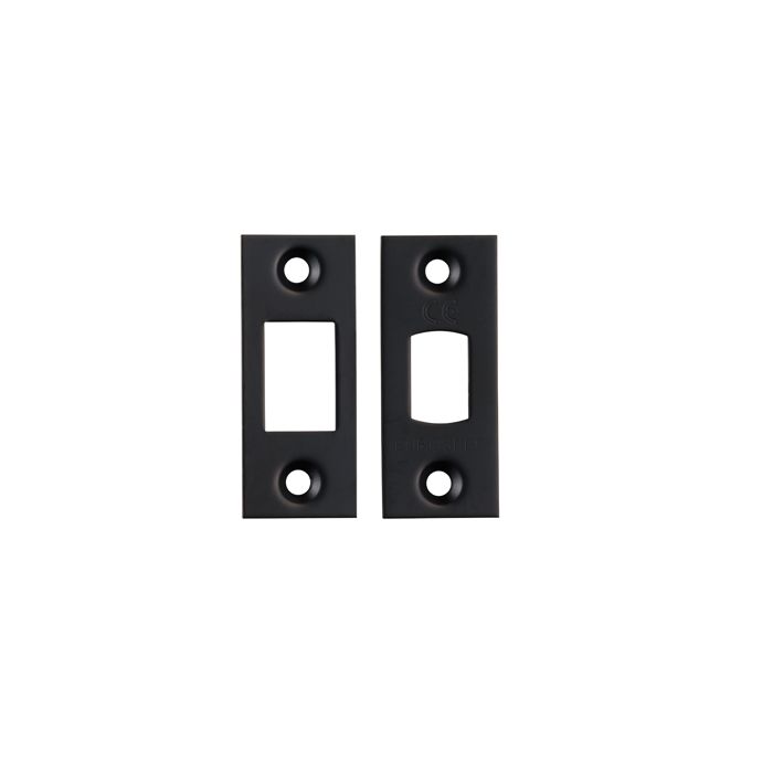 Eurospec FSF5010MB Forend Strike & Fixing Pack To Suit Heavy Duty Tubular Deadbolt Matt Black