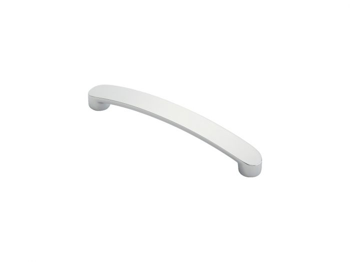 Fingertip FTD2035ACP Ftd Radiused End Flat Bow Handle 128mm Polished Chrome