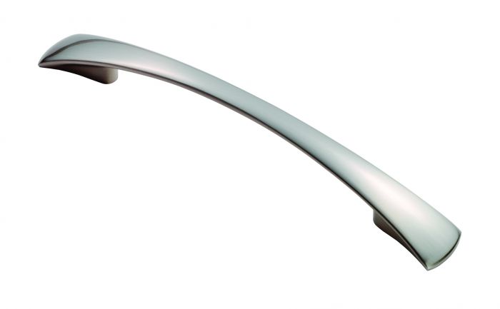 Fingertip FTD380BSN Ftd Waisted Flat Bow Handle 128mm Satin Nickel