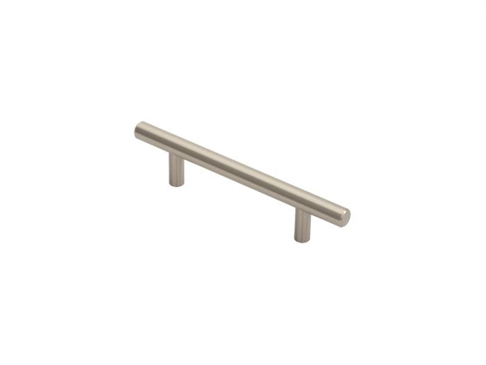Fingertip Ftd445Asn Ftd 12Mm Steel T- Bar Handle 96Mm C/C Satin Nickel