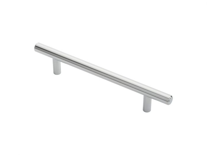 Fingertip Ftd445Bcp Ftd 12Mm Steel T- Bar Handle 128Mm C/C Polished Chrome