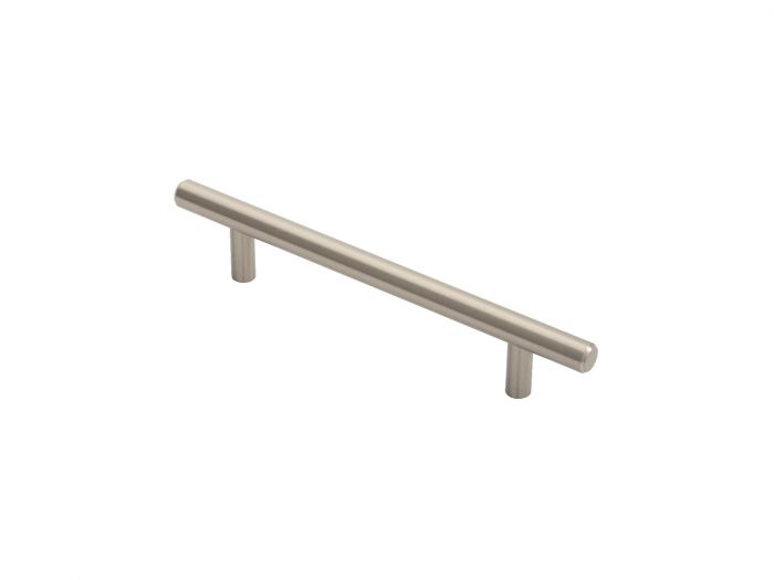 Fingertip Ftd445Bsn Ftd 12Mm Steel T- Bar Handle 128Mm C/C Satin Nickel