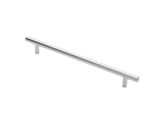 Fingertip Ftd445Ecp Ftd 12Mm Steel T- Bar Handle 224Mm C/C Polished Chrome