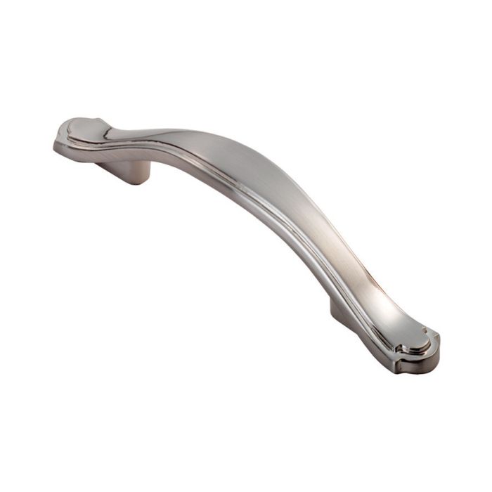 Fingertip FTD505SN Ftd Traditional Stepped Edge Handle 76mm Satin Nickel