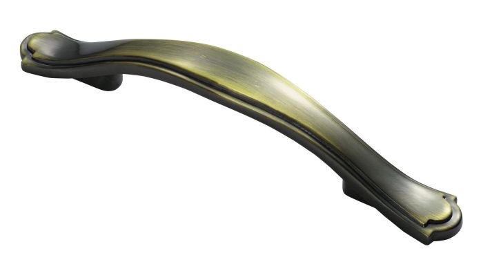 Fingertip FTD505ABB Ftd Traditional Stepped Edge Handle 76mm Antique Burnished Brass