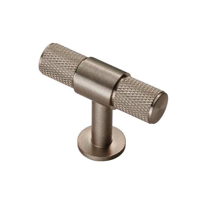 Fingertip FTD701SN Ftd Knurled T-Bar Knob Satin Nickel