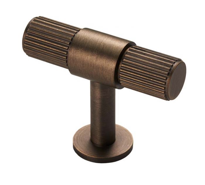 Fingertip Ftd711Ab Ftd Lines T-Bar Knob Antique Brass