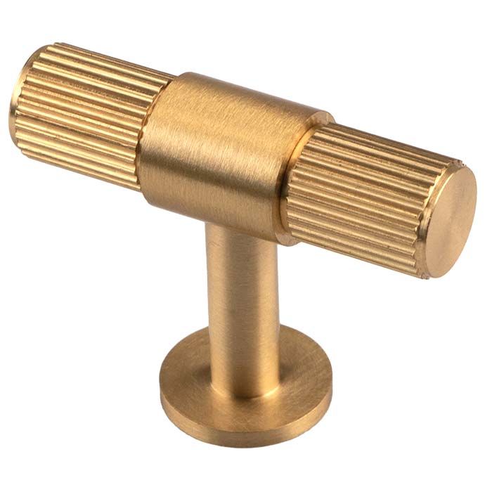 Fingertip Ftd711Sb Ftd Lines T-Bar Knob Satin Brass