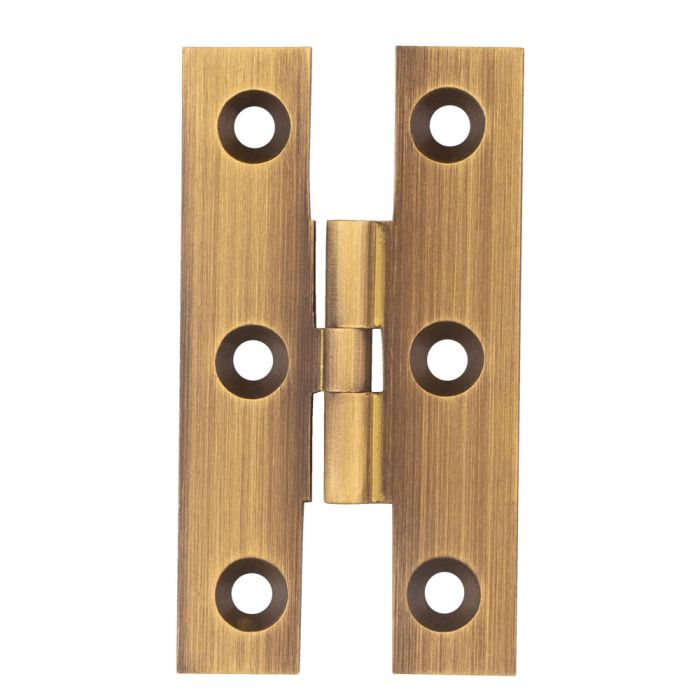 Fingertip FTD810AB Ftd H Pattern Cabinet Hinge 63 X 38 X 2mm Antique Brass