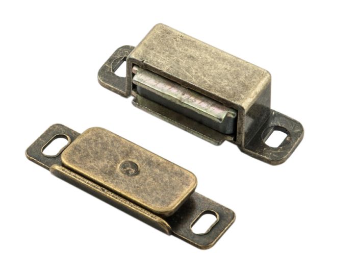 Fingertip FTD840FB Ftd Steel Magnetic Catch (6Kg Pull) 46 X 15 X 14mm Florentine Bronze