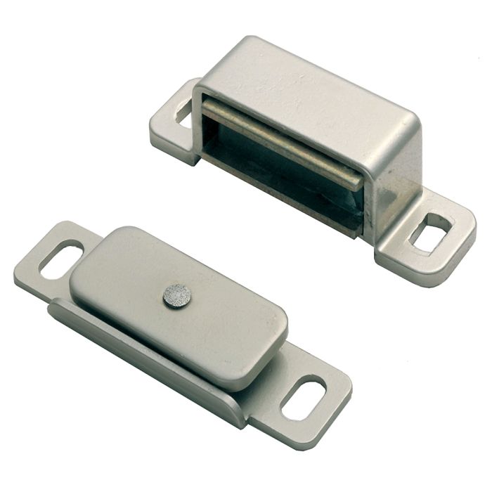 Fingertip FTD840NP Ftd Steel Magnetic Catch (6Kg Pull) 46 X 15 X 14mm Nickel Plated