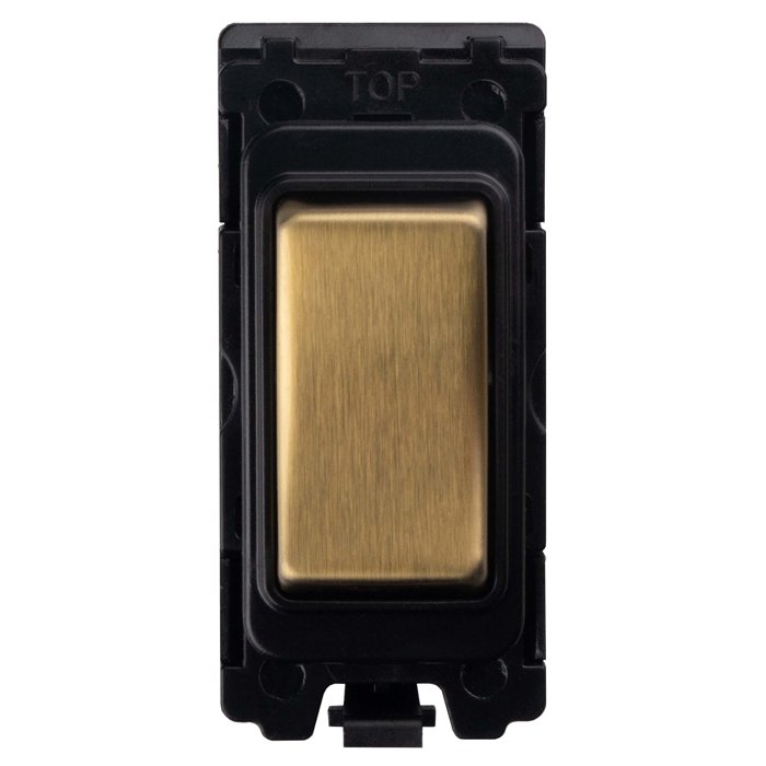 2 Way Retractive Switch Black With Satin Brass Rocker Satin Brass G15-SBB Eurolite G15-SBB