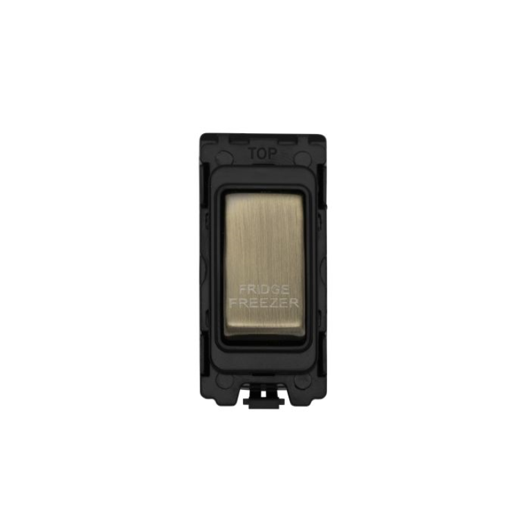 Eurolite G30-Abb-Ff Fridge Freezer Switch Black With Antique Brass Rocker G30-ABB-FF