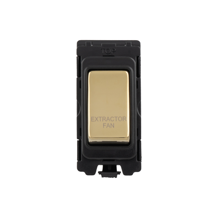 Extractor Fan Switch Polished Brass Rocker Polished Brass G30-PB-EF Eurolite G30-PB-EF