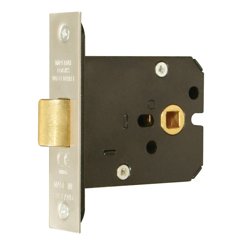 Mortice Latch-101mm Case -82mm Backset G4050 By Imperial Locks Polished Brass G4050-101-PB