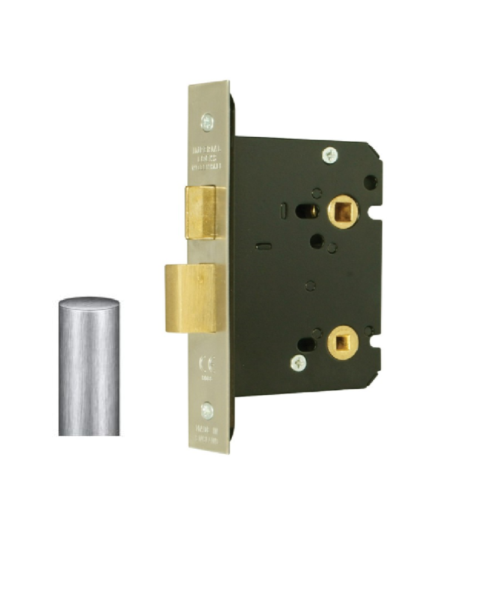 Imperial Locks G8020 Mortice Bathroom Sashlock 76mm Satin Stainless Steel