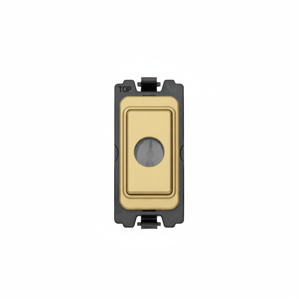 Flex Outlet Black With Satin Brass Rocker Satin Brass GFLEX-SBB Eurolite GFLEX-SBB