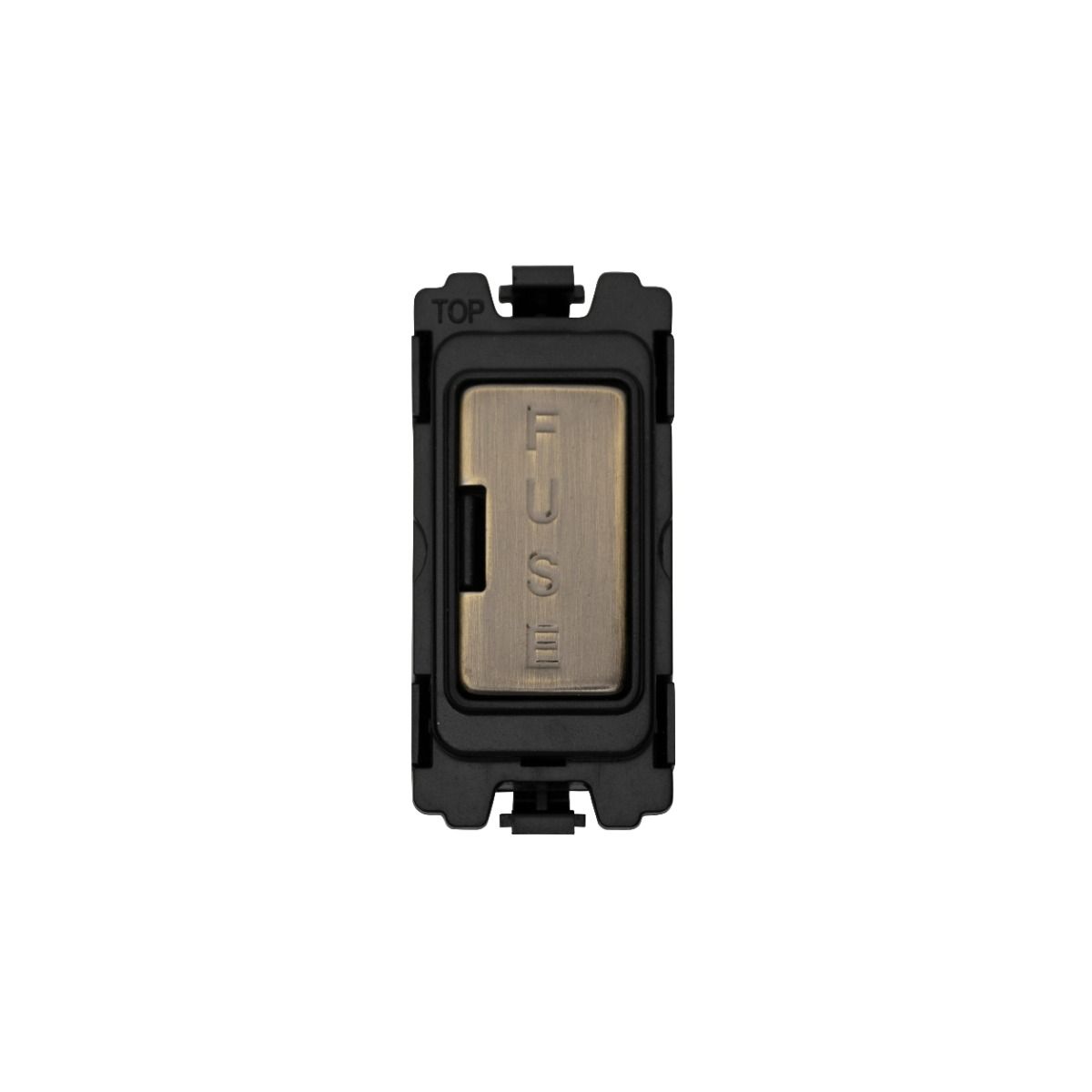 Eurolite Gfuse-Abb Fuse Unit Black With Antique Brass Rocker