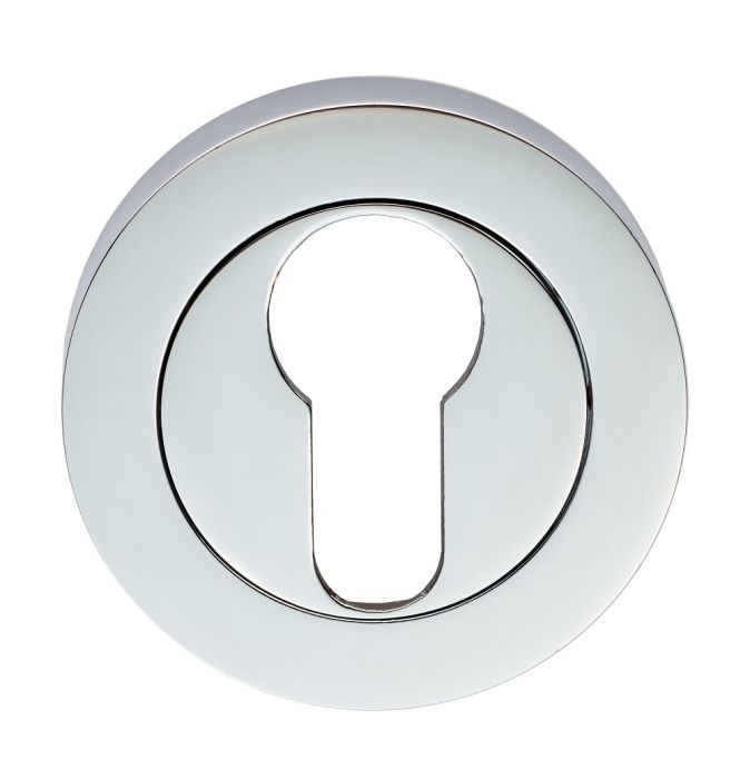 Carlisle Brass Escutcheon - Euro Profile On Concealed Fix Round Rose Polished Chrome