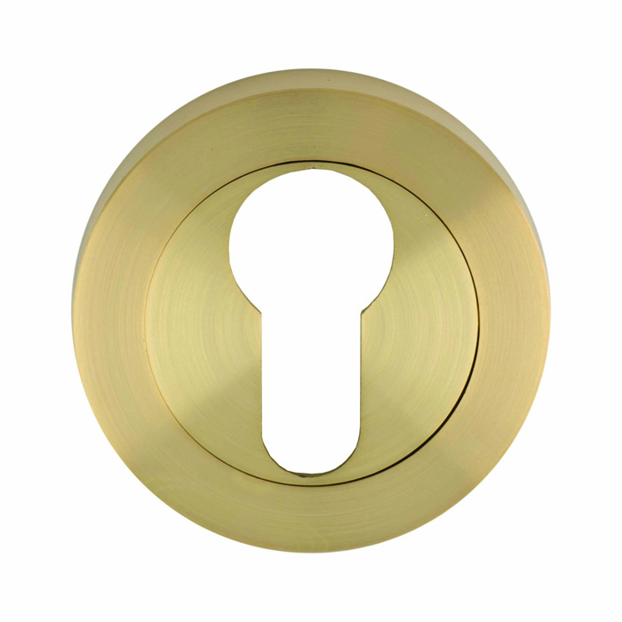 Carlisle Brass Euro Profile Escutcheon Gk4001SB Satin Brass