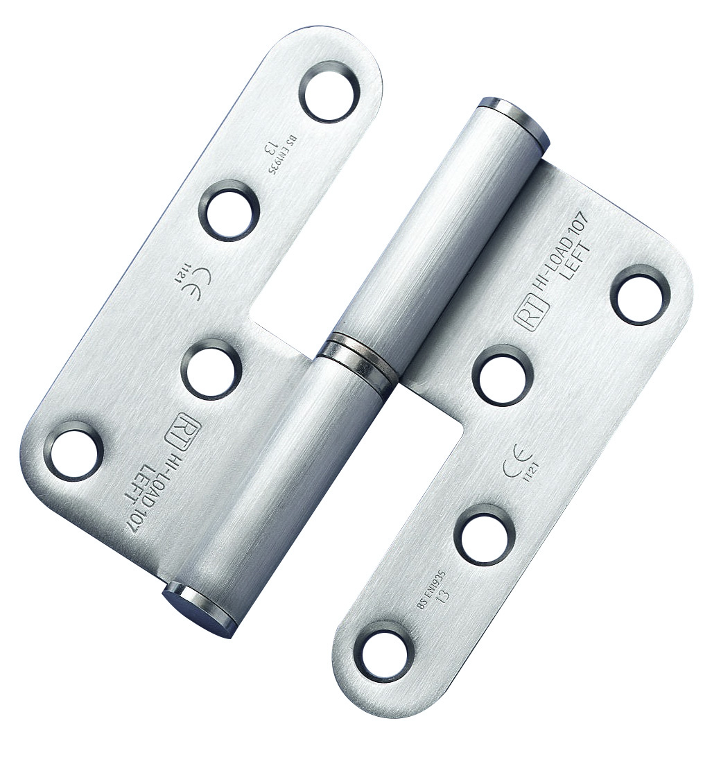 Royde & Tucker H107 HI-LOAD lift-off hinge 110x98x3.2mm Left Hand Satin Zinc Plated