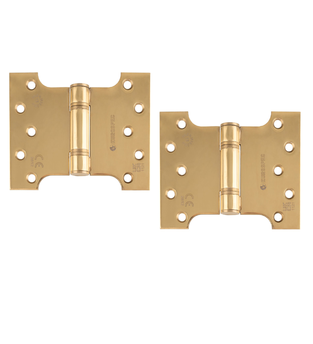 Eurospec H2N1435PVD 101.6 X 127 X 3mm Parliament Hinge C/W Screws Stainless Brass
