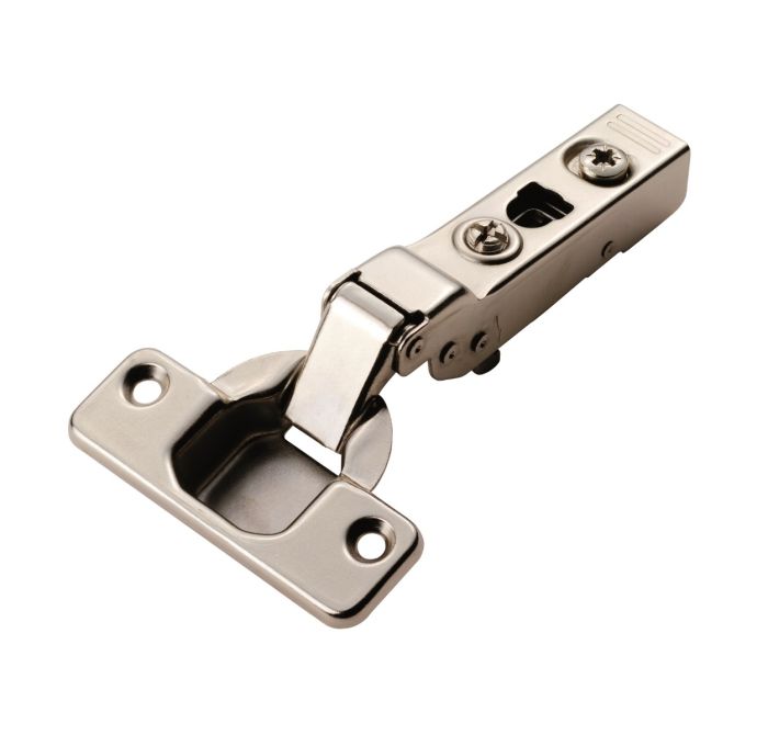 Fingertip H4.100.35.20 Ftd Half Overlay Soft Close Hinge (C85B6A6F) Bright Nickel Plate