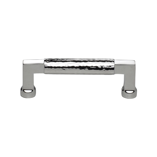 Heritage Brass Hammered Cabinet Pull 101mm Polished Chrome