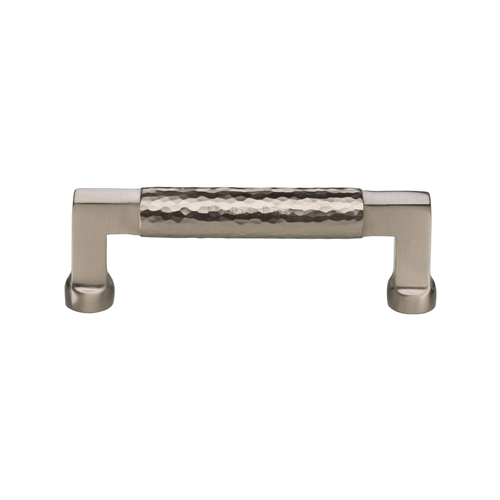 Heritage Brass Hammered Cabinet Pull 101mm Satin Nickel