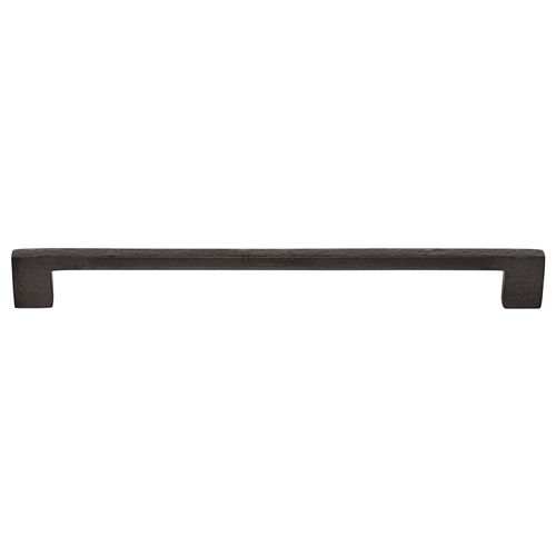 Heritage Brass Cabinet Pull Metro Hammered Design 256mm CTC Matt Bronze