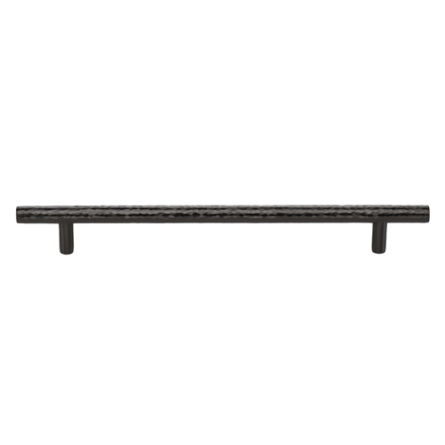 Heritage Brass Cabinet Pull T-Bar Hammered Design 203mm CTC Matt Bronze