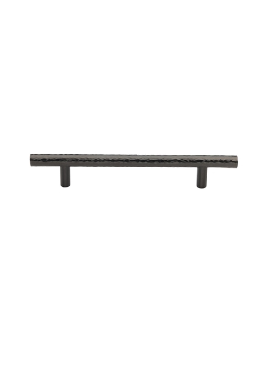 Heritage Brass Cabinet Pull T-Bar Hammered Design 101mm CTC Matt Bronze
