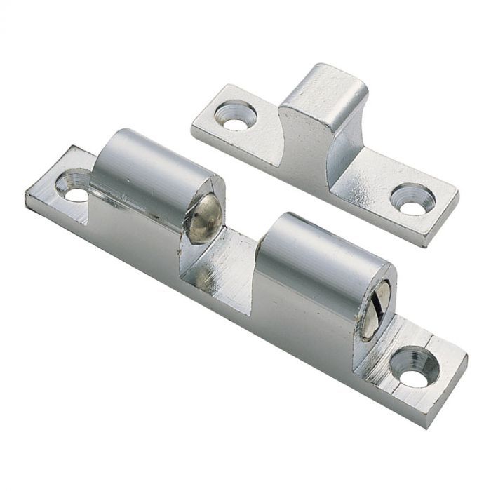 Fingertip FTD815BSC Ftd Double Ball Catch 50 X 9.3mm Satin Chrome