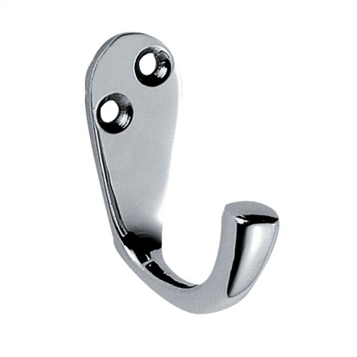 Carlisle Brass AA26CP Victorian - Single Robe Hook 45mm Polished Chrome