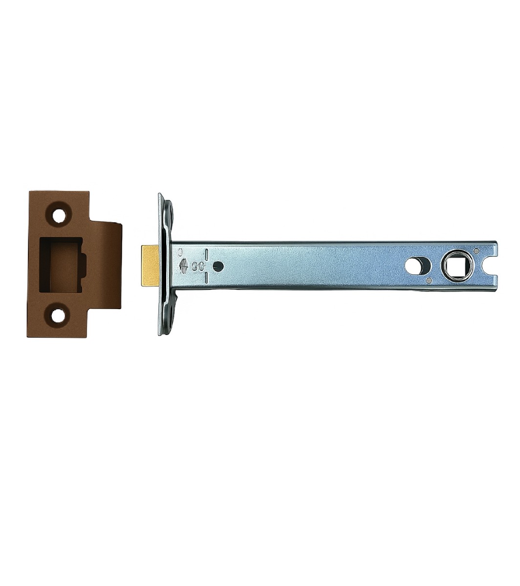 Ironzone Heavy Duty Bolthrough Tubular Latch 152mm with 132mm Backset Matt Bronze