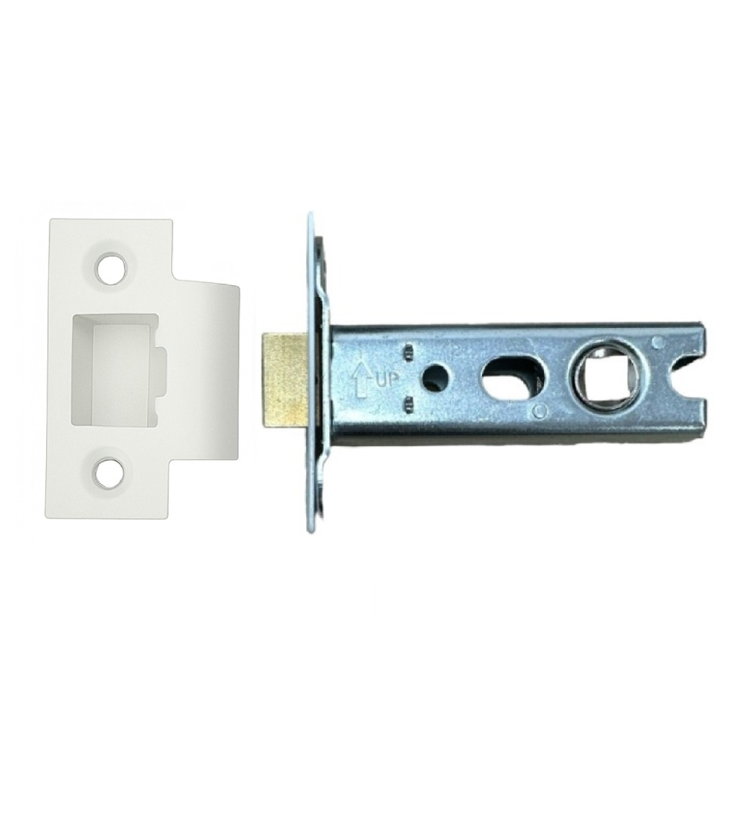 Ironzone Heavy Duty Bolthrough Tubular Latch 64mm with 44mm Backset White
