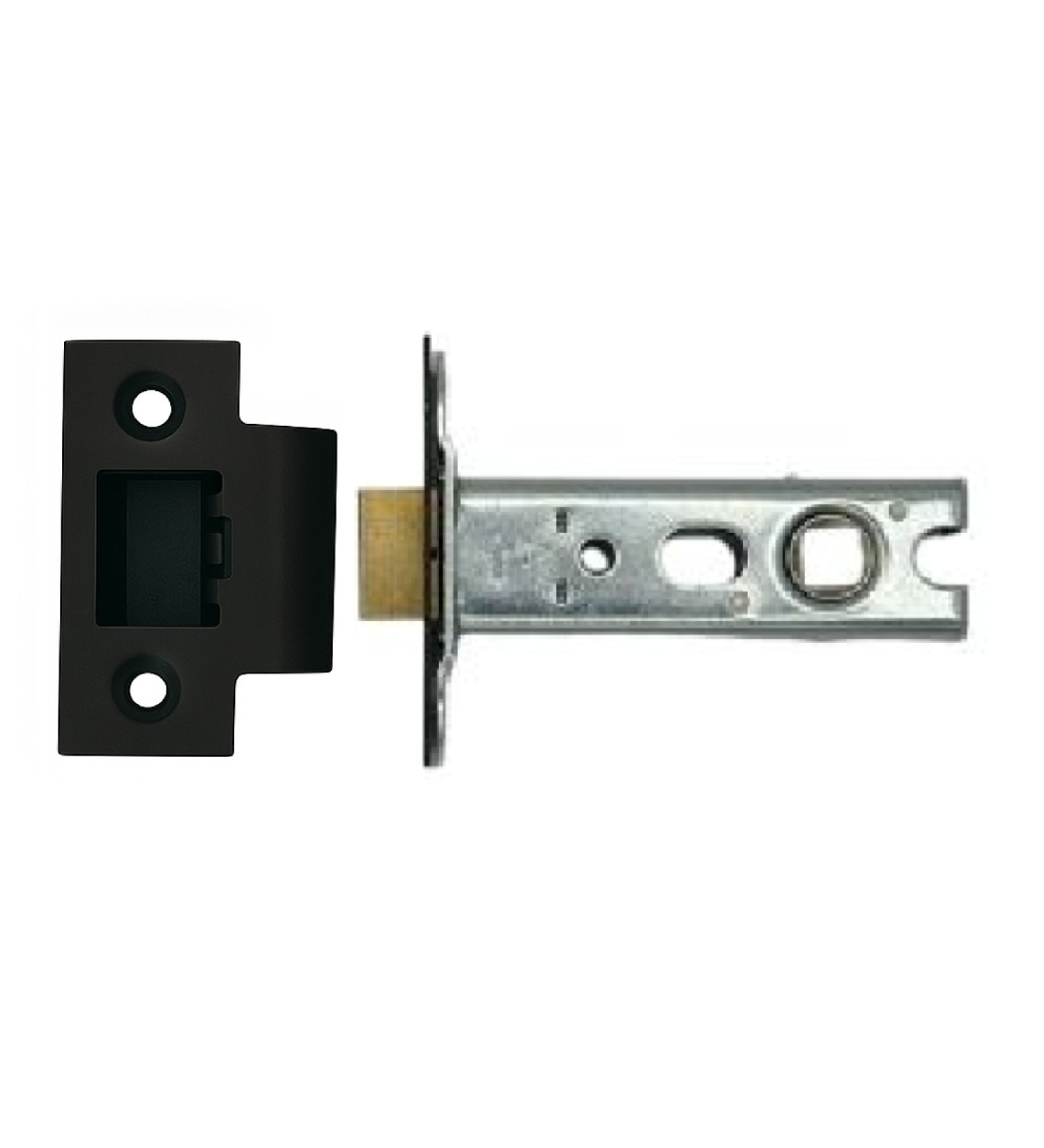 Ironzone Heavy Duty Bolthrough Tubular Latch 76mm with 56mm Backset Black