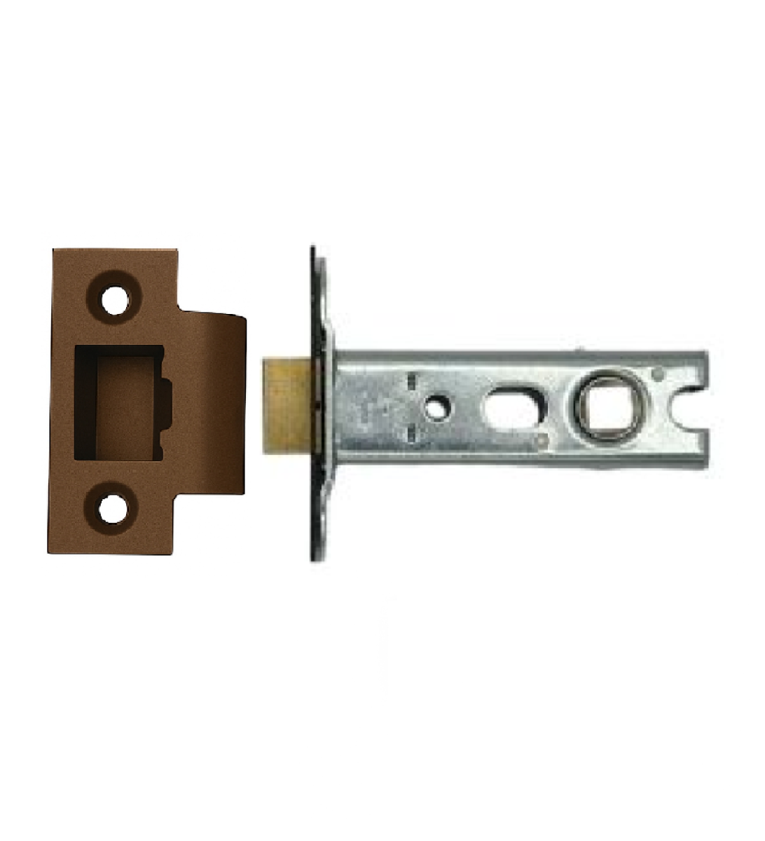 Ironzone Heavy Duty Bolthrough Tubular Latch 76mm with 56mm Backset Matt Bronze