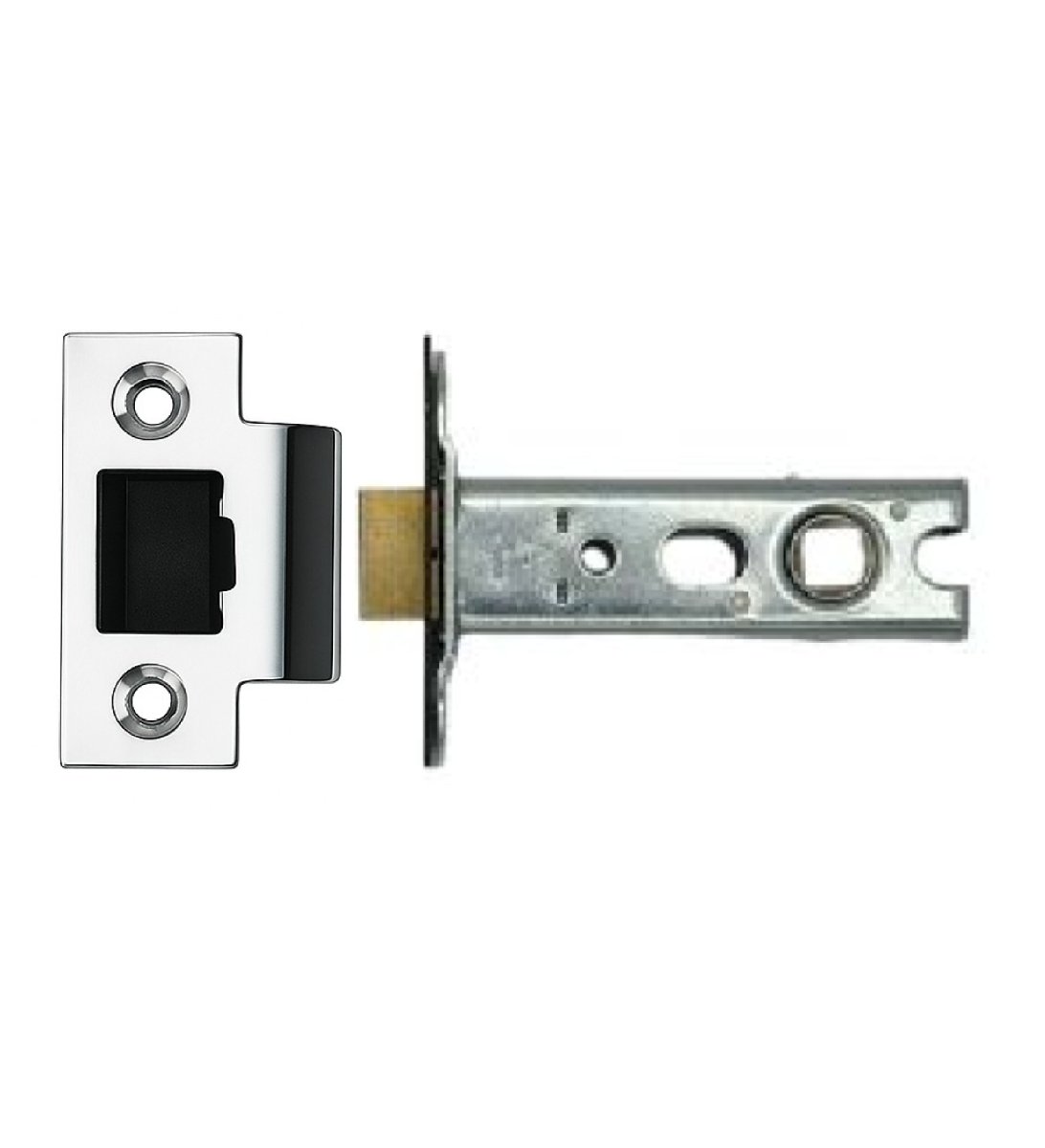 Ironzone Heavy Duty Bolthrough Tubular Latch 76mm with 56mm Backset Polished Stainless Steel