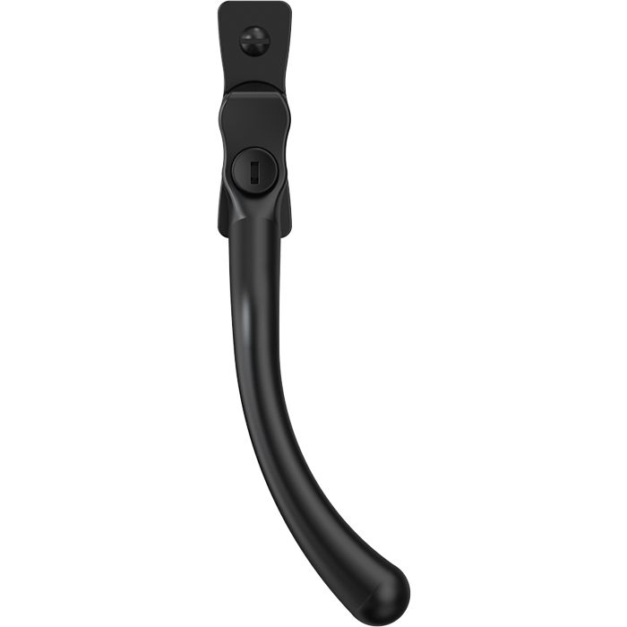 Carlisle Brass Heritage Pear Drop Casement Handle - Matt Black, 40Mm Pin, Left Hande CB700573