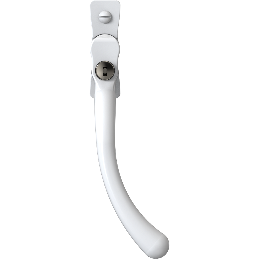 Carlisle Brass Heritage Pear Drop Casement Handle - White, 40Mm Pin, Left Hande CB700603
