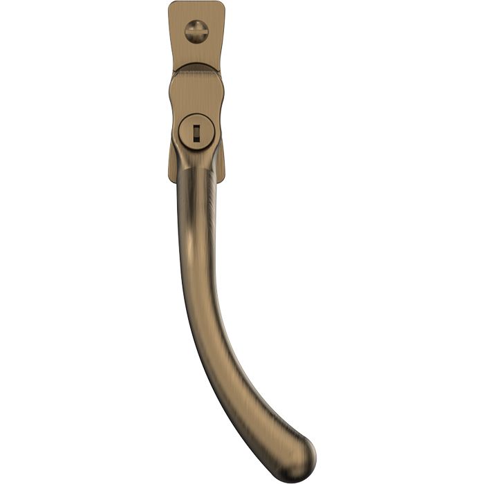Carlisle Brass Heritage Pear Drop Casement Handle - Antique Bronze, 40Mm Pin, Left Hande CB700753