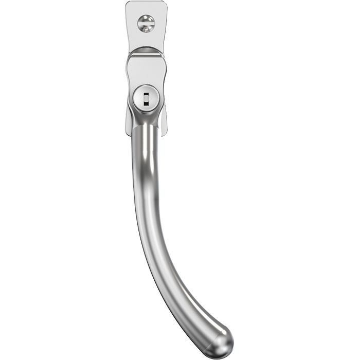 Carlisle Brass Heritage Pear Drop Casement Handle - Smooth Satin, 40Mm Pin, Left Hande CB700693