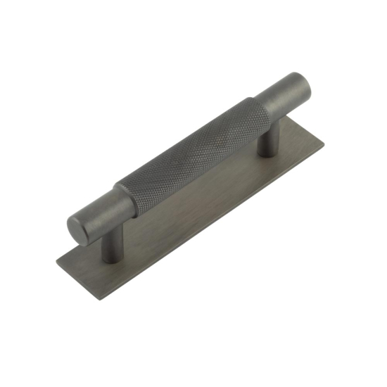 Frelan Hoxton Taplow Cabinet Handle on Back Plate 96mm cc Dark Bronze HOX-2050DB-5050DB