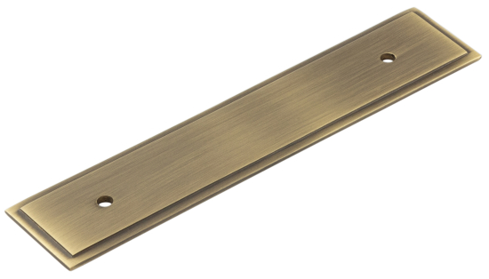 Hoxton Fanshaw Backplate for Cabinet Handles & Cupboard Knobs 140mm HOX6050AB Antique Brass