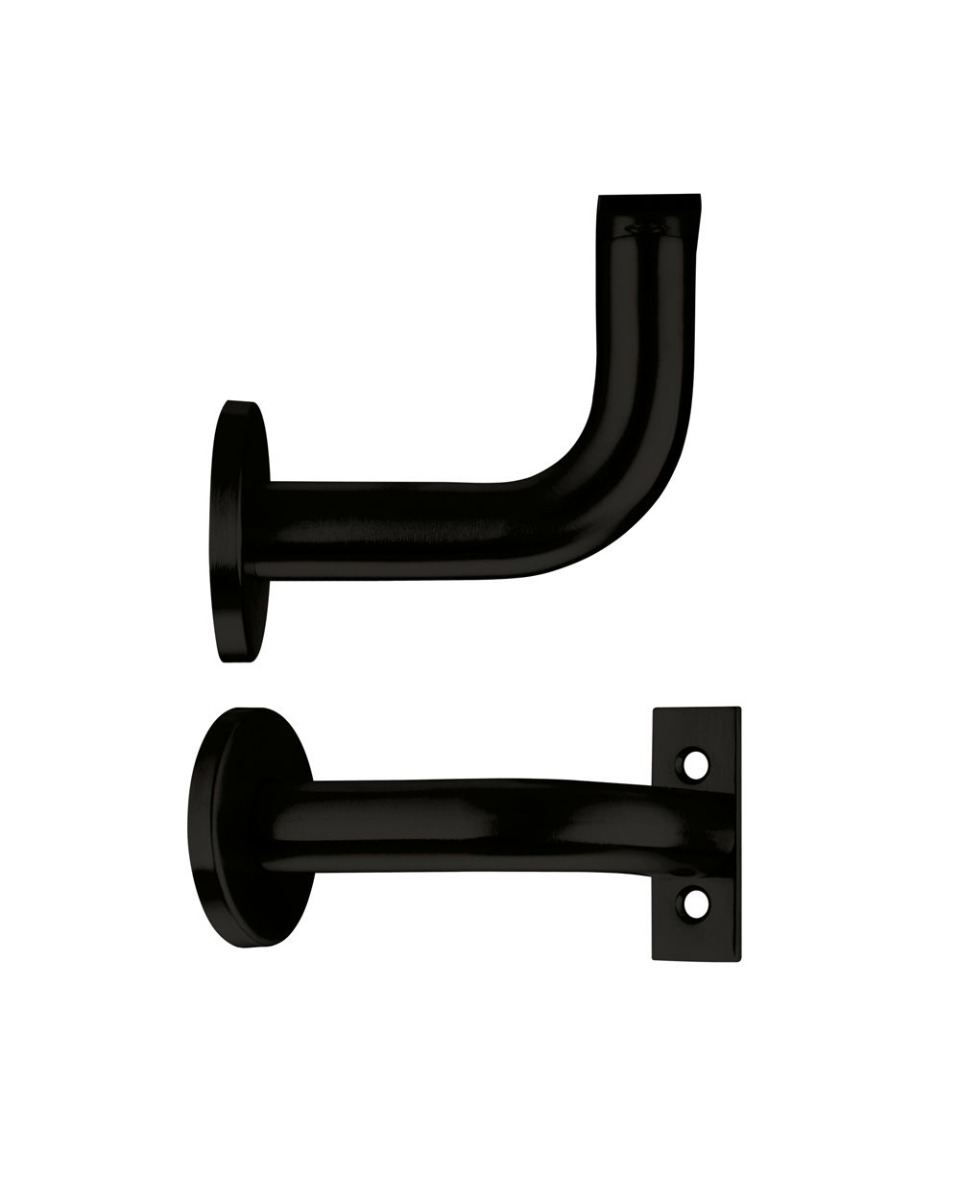 STEELWORKS Concealed Handrail Bracket 82mm Projection-Matt Black