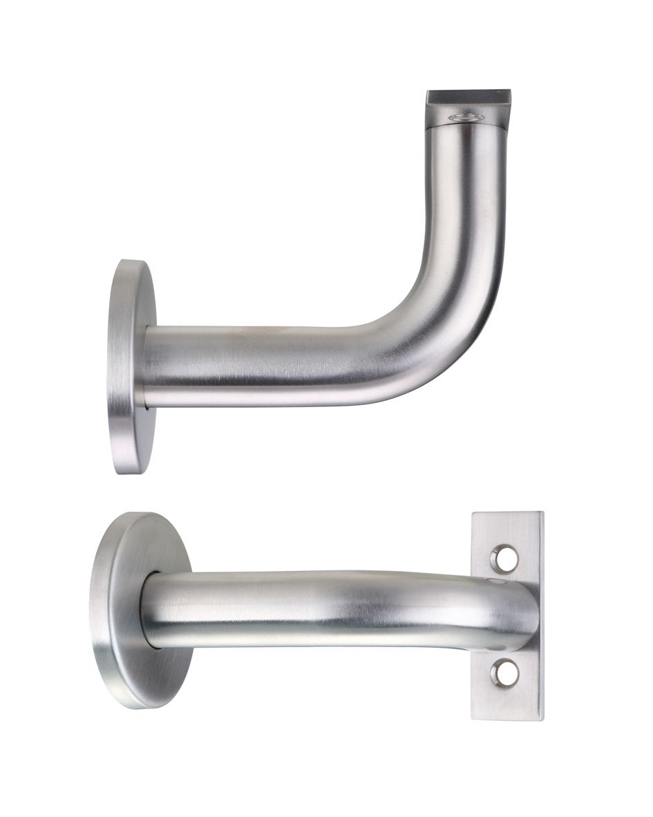 STEELWORKS Concealed Handrail Bracket 82mm Projection-Satin Stainless Steel