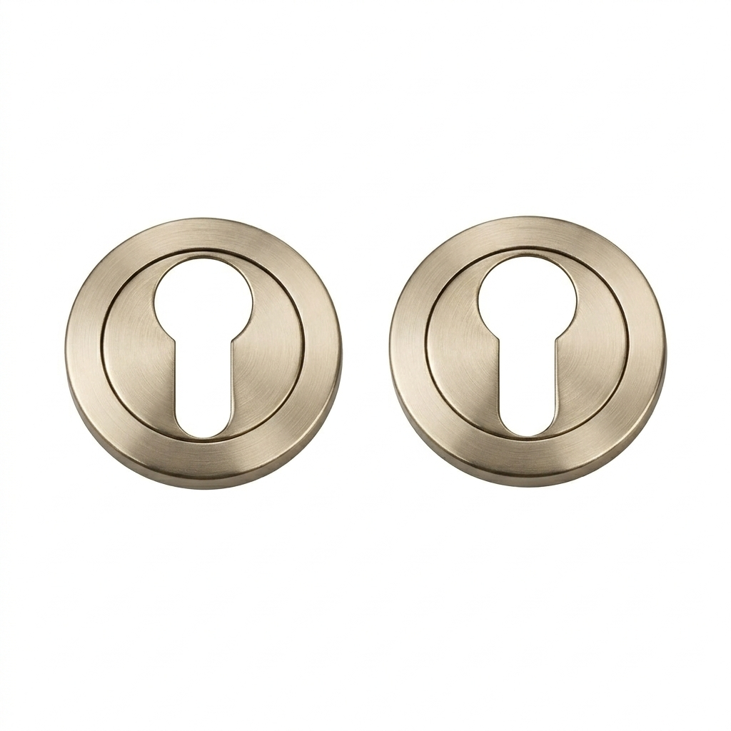 IRONZONE IRZ001SN Euro Profile Escutcheon 50mm - Satin Nickel
