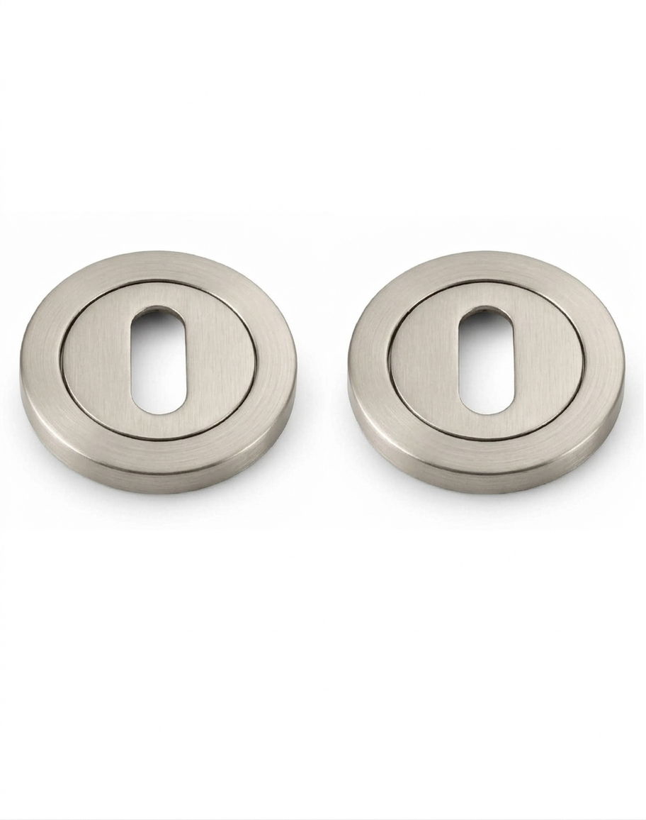 IRONZONE IRZ002SN Keyhole Profile Escutcheon 50mm - Satin Nickel